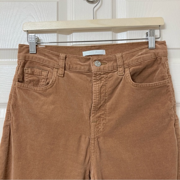 7 For All Mankind Tan Cropped Wide Leg Corduroy Jeans 30 - Picture 3 of 13